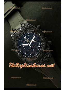 Audemars Piguet Royal Oak Ladies Chronograph Swiss Quartz Watch in PVD