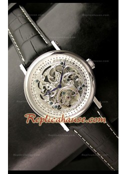 Breguet Skeleton Japanese Replica Watch in Steel