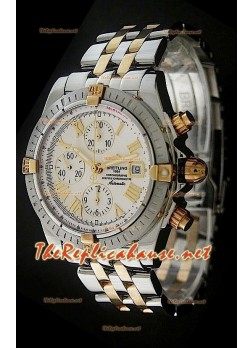 Breitling Chronomat Evolution Two Tone Watch in Roman Numerals