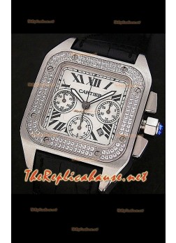 Cartier Santos 100 XL Chronograph Swiss Watch - 1:1 Mirror Replica