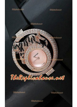 Le Cirque Animalier de Cartier Swiss Replica Watch with Genuine Swarovski Crystals
