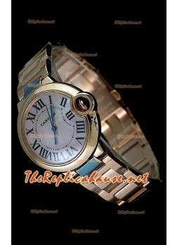 Ballon De Cartier Swiss Replica Watch - Mid Sized - Pink Gold Watch 38MM