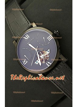 Cartier Calibre Tourbillon Japanese Watch in Black Dial