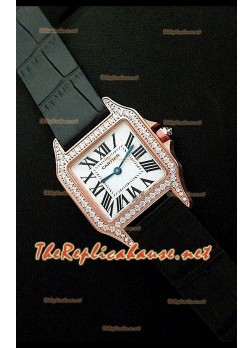 Cartier Santos Dumont Ladies Watch - 28MM in Pink Gold