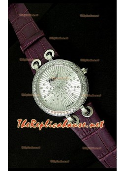 Chopard Xtraveganza Ladies Watch with Diamonds Studded Casing Purple Strap
