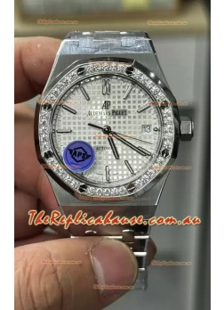 Audemars Piguet Royal Oak 37MM White Dial Watch in 3120 Movement - 1:1 Mirror Replica