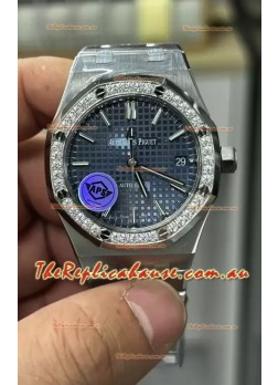 Audemars Piguet Royal Oak 37MM Blue Dial Watch in 3120 Movement - 1:1 Mirror Replica