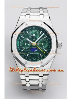 Audemars Piguet Royal Oak Perpetual Calendar Swiss Replica 904L Steel - Green Dial 