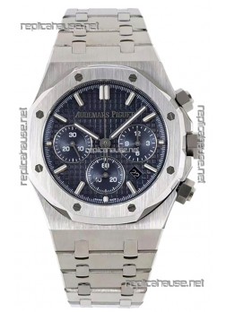 Audemars Piguet Royal Oak Chronograph 1:1 Mirror Replica - 904L Steel in Blue Dial 41MM