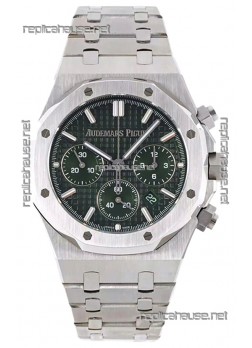 Audemars Piguet Royal Oak Chronograph 1:1 Mirror Replica - 904L Steel in Green Dial 41MM