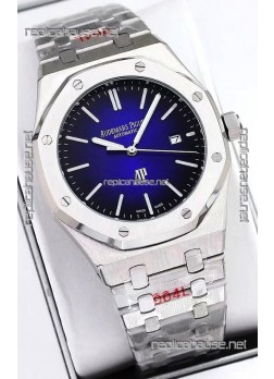 Audemars Piguet Royal Oak Jumbo Extra Thin Edition Watch in Blue Dial - 39MM in 904L Steel Case