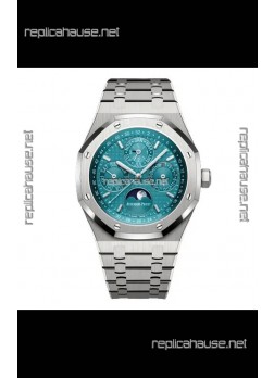 Audemars Piguet Royal Oak Perpetual Calendar Swiss Replica 904L Steel - Tiffany Blue Dial