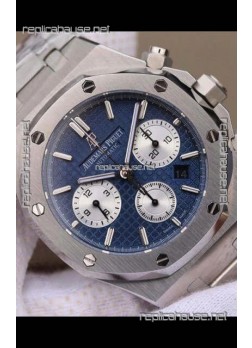 Audemars Piguet Royal Oak Chronograph Blue Dial Steel Strap Swiss Replica Watch
