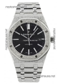 Audemars Piguet Royal Oak Frosted 37MM Self-Winding Black Dial 1:1 Mirror Replica Watch