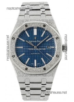 Audemars Piguet Royal Oak Frosted 37MM Self-Winding Blue Dial 1:1 Mirror Replica Watch