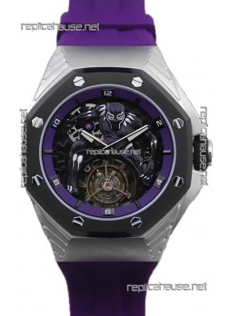 Audemars Piguer Royal Oak Flying Tourbillon Titanium "Black Panther" 1:1 Swiss Replica Watch 