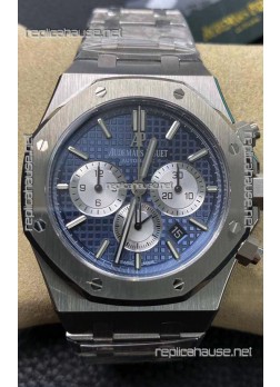 Audemars Piguet Royal Oak Chronograph Blue Dial Steel Strap Swiss Replica Watch