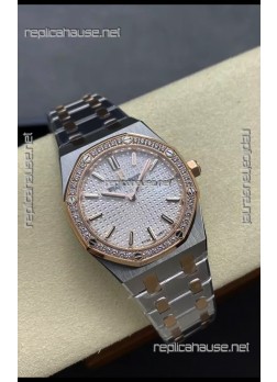 Audemars Piguet Royal Oak 33MM Two Tone Casing White Dial 1:1 Mirror Replica Watch