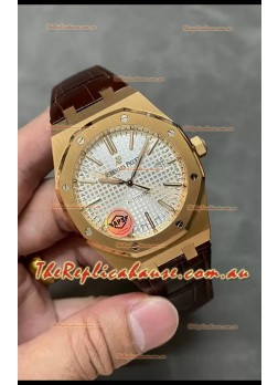 Audemars Piguet Royal Oak 15510 50th Anniversary 41MM White Dial Rose Gold 41MM 1:1 Mirror Replica