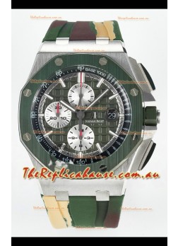 Audemars Piguet Royal Oak Offshore Chronograph Green Dial 1:1 Super Clone Replica Watch - 904L Steel