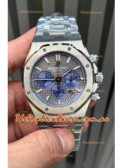 Audemars Piguet Royal Oak Chronograph Grey Dial Steel Strap Swiss Replica Watch