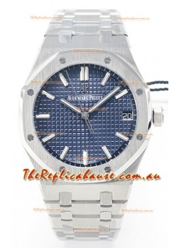 Audemars Piguet Royal Oak 15500 41MM 904L Steel Blue Dial Super Clone Replica Watch 