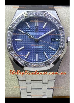 Audemars Piguet Royal Oak 37MM Blue Dial Watch in 3120 Movement - 1:1 Mirror Replica