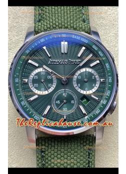 Audemars Piguet CODE 11.59 Chronograph Swiss Replica Watch in 904L Steel Green Dial