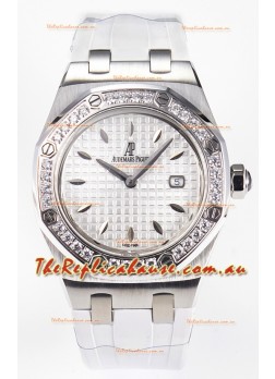 Audemars Piguet Royal Oak 33MM 904L Steel Quartz White Dial Swiss Replica Watch