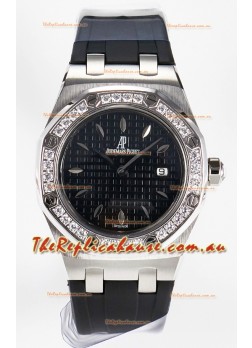 Audemars Piguet Royal Oak 33MM 904L Steel Quartz Black Dial Swiss Replica Watch