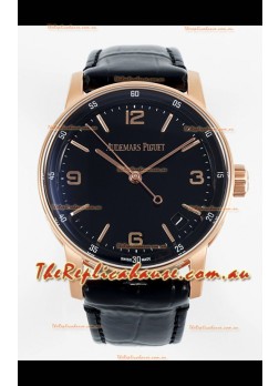 Audemars Piguet CODE 11.59 15210R Swiss Replica Watch in Rose Gold Black Dial 41MM