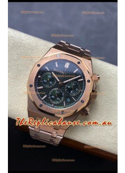 Audemars Piguet Royal Oak 50th Anniversary Super Clone - Rose Gold Casing Green Dial in 41MM