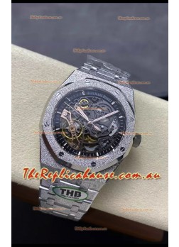 Audemars Piguet Royal Oak Double Balance Wheel Openworked FROSTED Edition 1:1 Superclone Replica Watch