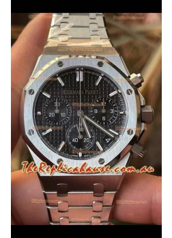 Audemars Piguet Royal Oak Chronograph 1:1 Mirror Replica - 904L Steel in Black Dial 41MM