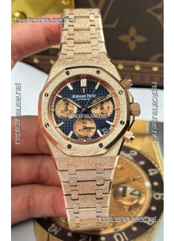Audemars Piguet Royal Oak Chronograph 26240BA Frosted Rose Gold Super Clone Watch 