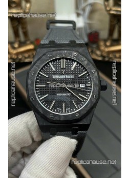 Audemars Piguet Royal Oak Super Clone 15400 Forged Carbon Casing Watch Black Dial