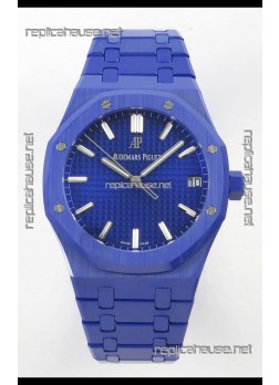 Audemars Piguet Royal Oak Super Clone 15500 Blue Ceramic Casing Watch 