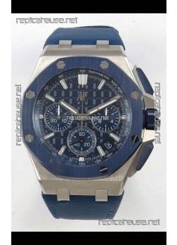 Audemars Piguet Super Clone Royal Oak Offshore Steel Casing Blue Dial Watch 