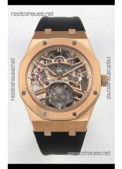 Audemars Piguet Royal Oak Super Clone Tourbillon 26735 Rose Gold Watch 