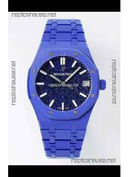 Audemars Piguet Royal Oak Super Clone 15500 Blue Ceramic Starry Dial Watch 
