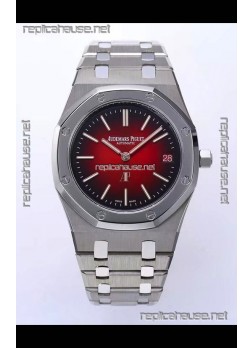 Audemars Piguet Super Clone Royal Oak Extra Thin Watch in Red Dial