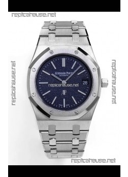 Audemars Piguet Super Clone Royal Oak 16202BC Extra Thin Super Clone Watch Blue Dial