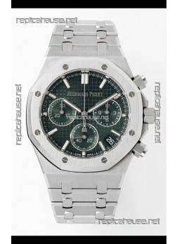 Audemars Piguet Super Clone Royal Oak Chronograph 26240 - 904L Steel in Green Dial 41MM
