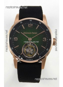 Audemars Piguet CODE 11.59 29396 Rose Gold Green Aventurine Enamel Super Clone Watch 