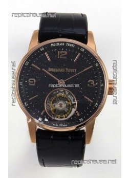Audemars Piguet CODE 11.59 29396 Rose Gold Black Aventurine Enamel Super Clone Watch 