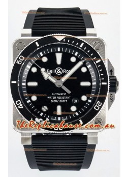 Bell & Ross BR03-92 Diver Stainless Steel - Black Dial Swiss Replica Watch 1:1 Mirror Replica