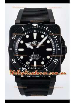 Bell & Ross BR03-92 Divers Edition PVD Coated 1:1 Mirror Replica Black Dial
