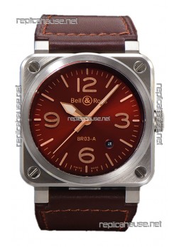 Bell and Ross BR03-A Golden Heritage Edition 904L Swiss Replica Watch 
