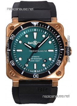 Bell & Ross BR03-92 Diver Green Dial Bronze Casing Swiss Replica Watch 1:1 Mirror Replica