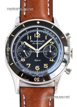 Blancpain Air Command Black Dial Steel Casing 1:1 Mirror Replica Watch